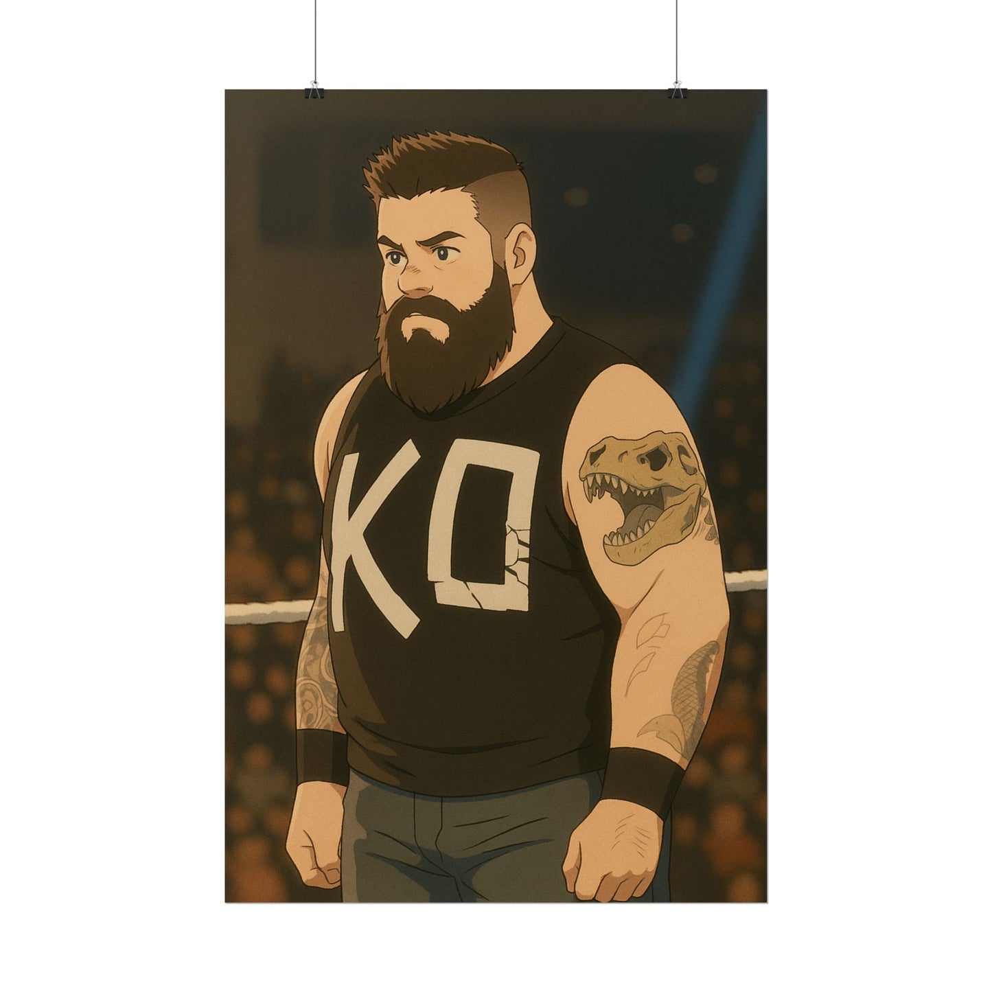 Loco Fits Anime Wrestling 'Unleashed Owens' Poster