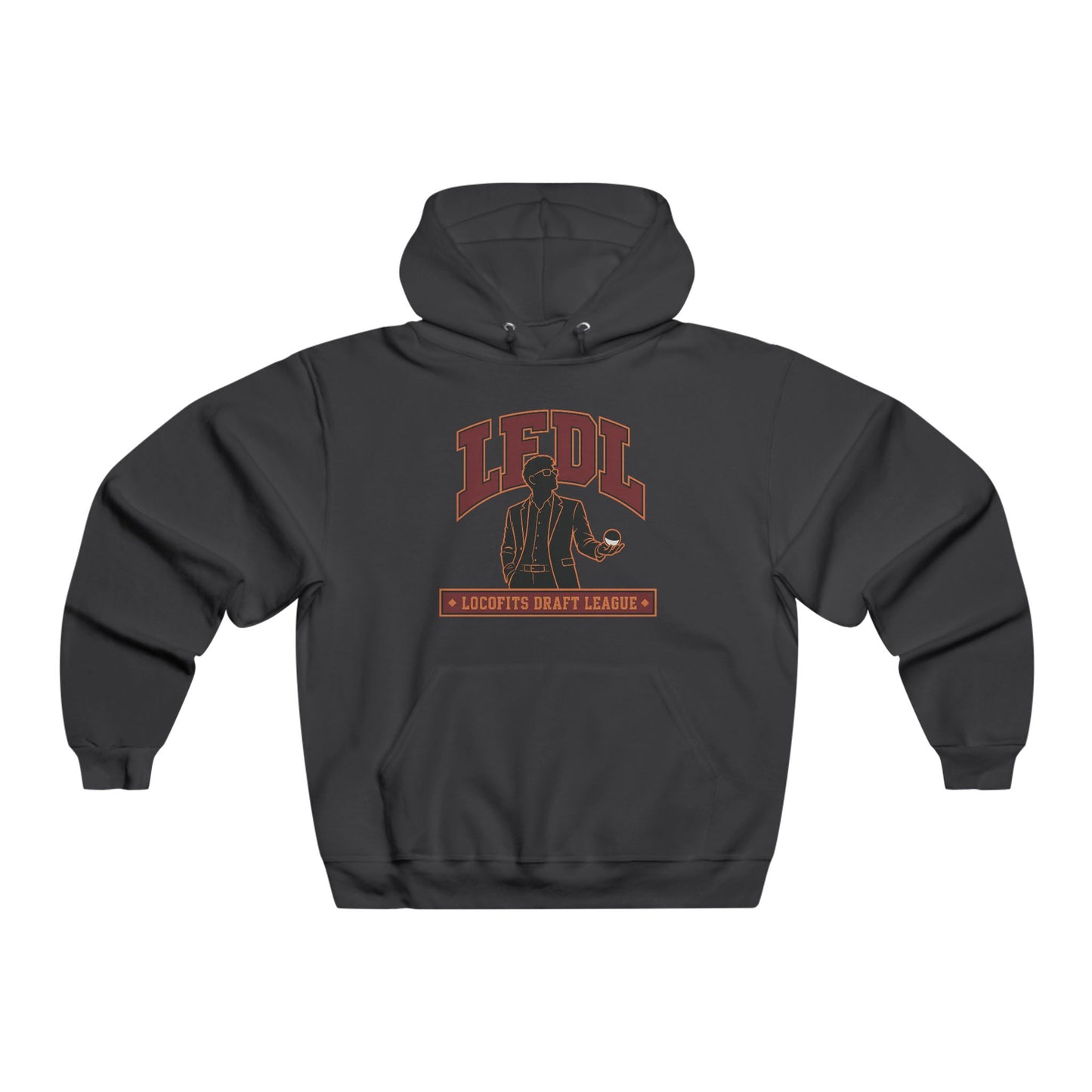 LocoFits Draft League LFDL Portrait Silhouette SC Men's NUBLEND® Hooded Sweatshirt