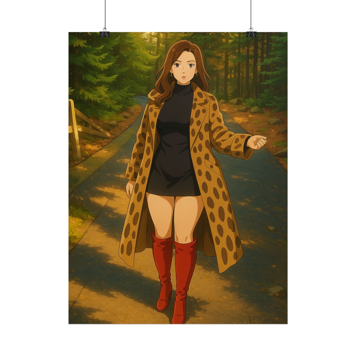 Loco Fits Anime Girls 'Lost in the Woods' Poster