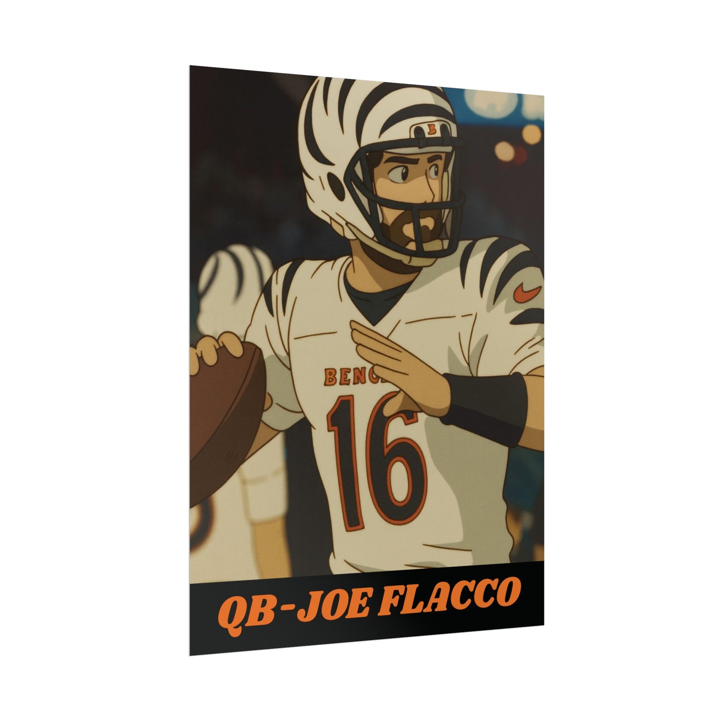 Loco Fits Anime Football 'Joe Flacco' Poster