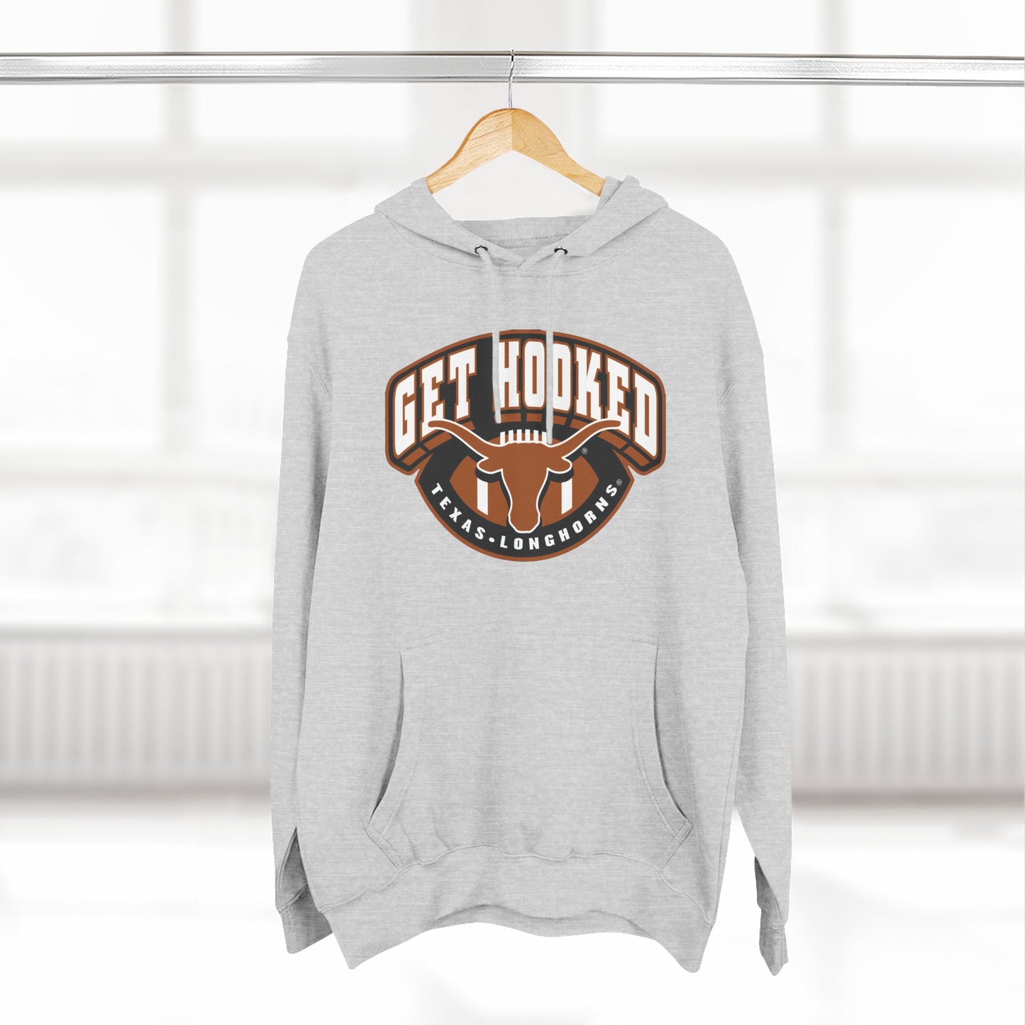 'Texas Longhorn Football, Get Hooked' Three-Panel Fleece Hoodie
