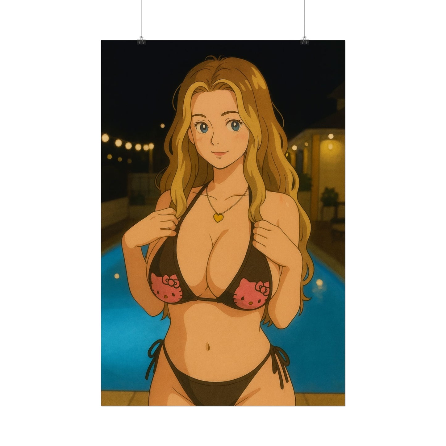 Loco Fits Anime Girls 'Hello Kitties' Poster