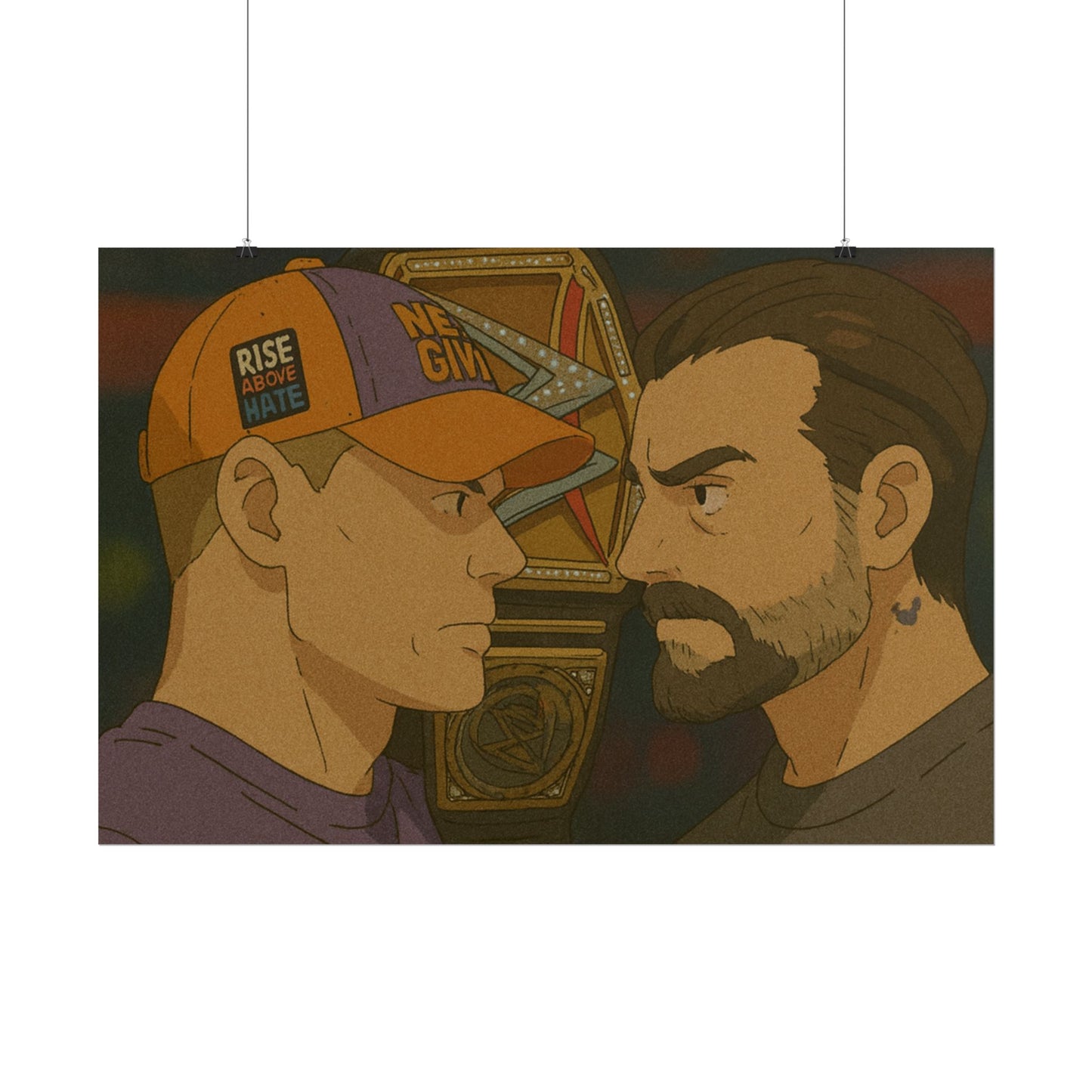 Loco Fits Anime Wrestling 'Cena vs Punk' Poster