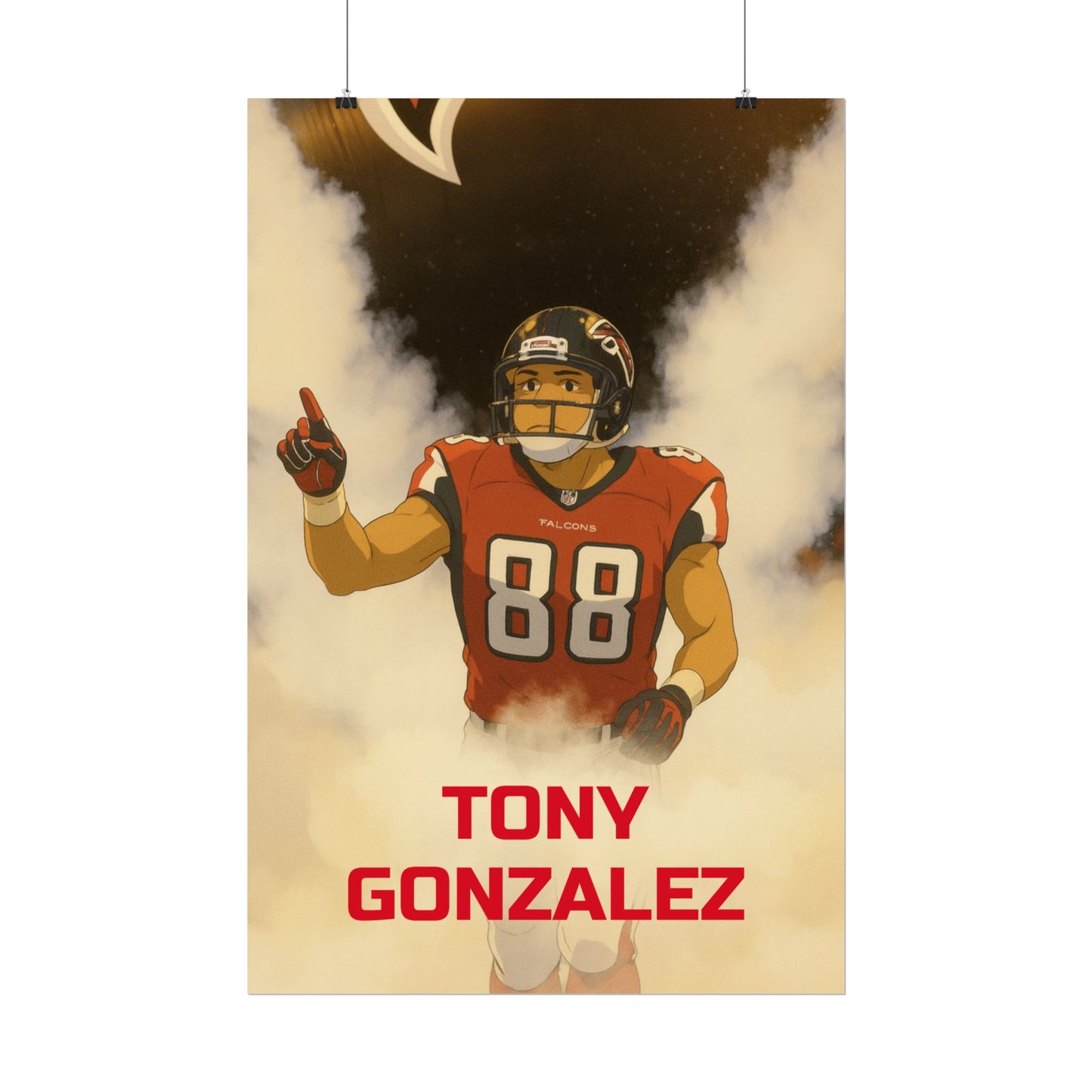 Loco Fits Anime Football 'Tony Gonzalez' Poster