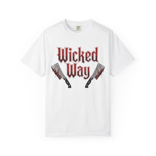 "Wicked Way" Double Butcher Knives Alt. Version Graphic T-Shirt