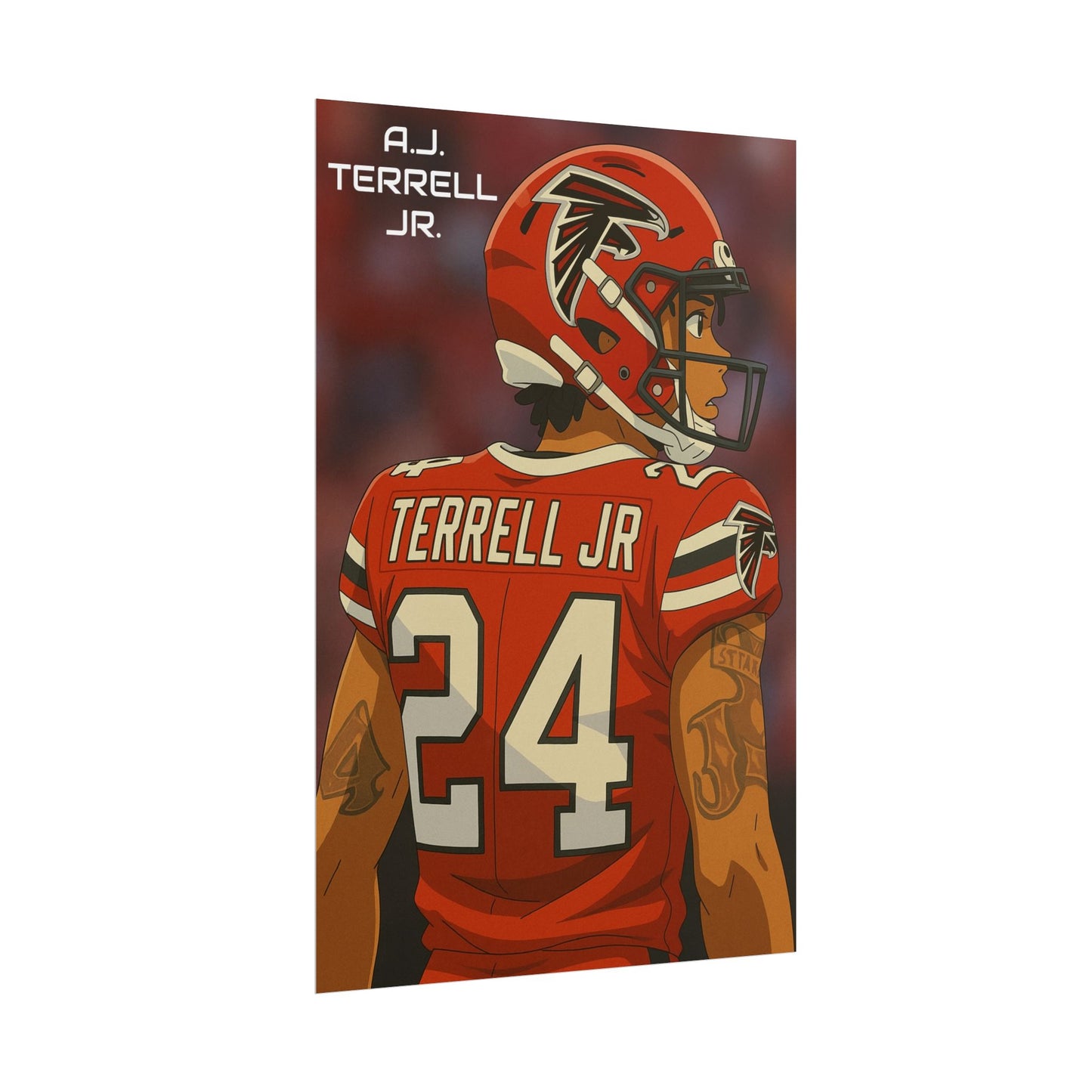 Loco Fits Anime Football 'A.J. Terrell Jr.' Poster