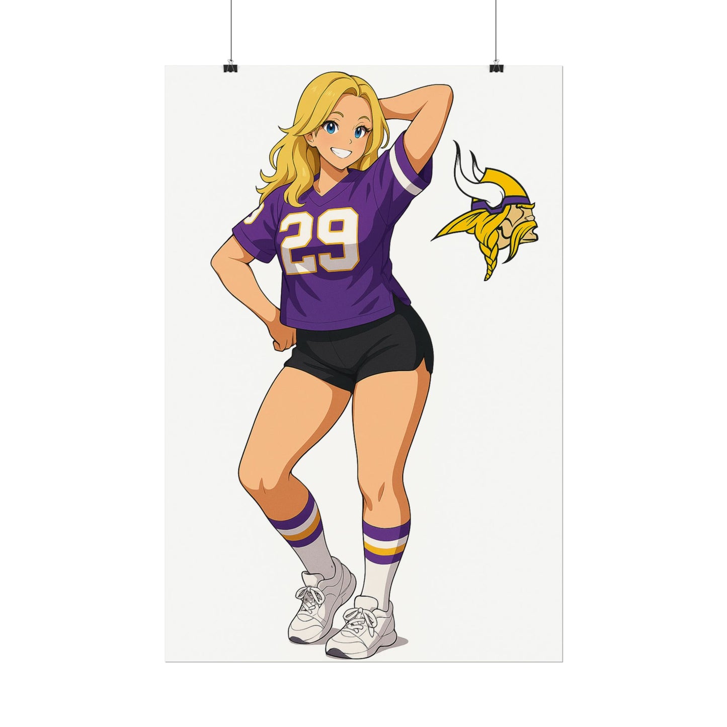 Loco Fits Anime Girls 'Vikings Girl 1' Poster