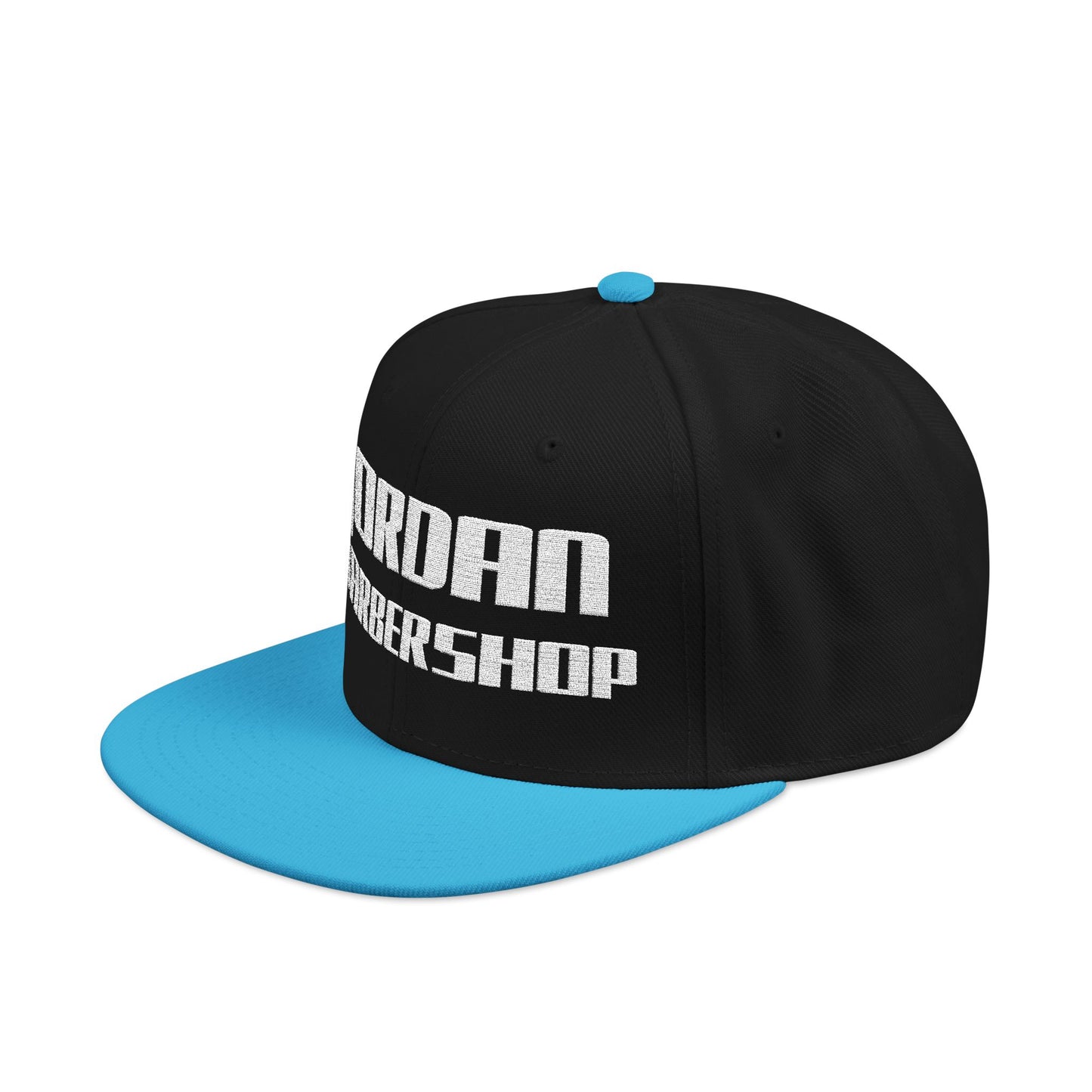 Jordan Barbershop White Text Snapback