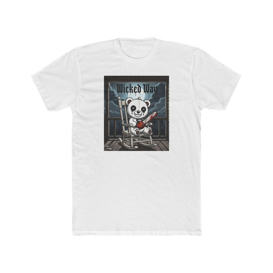 "Wicked Way" Chainsaw Deady Bear on Porch Graphic T-Shirt