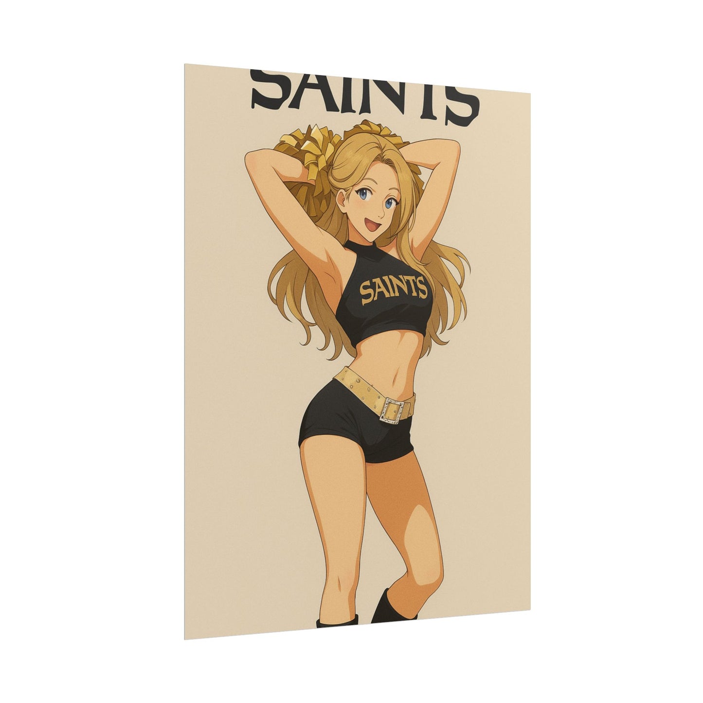 Loco Fits Anime Girls 'Saints Cheerleader 1' Poster