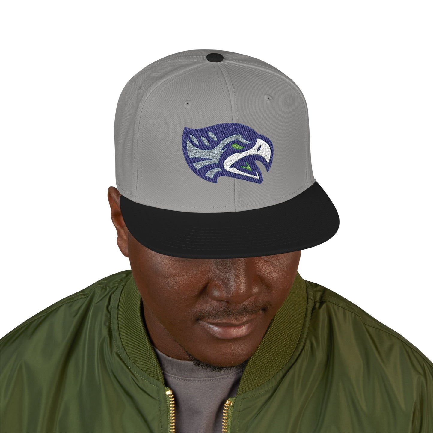 Loco Fits "NFL Seattle Seahawks Tribal Concept Logo" Snapback (Embroidery)