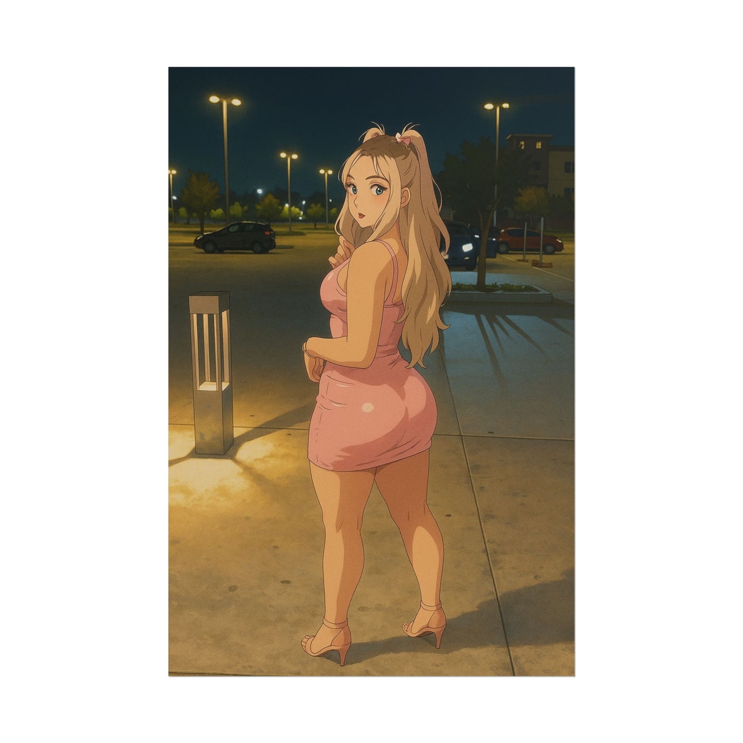 Loco Fits Anime Girls 'Night on the Town' Poster