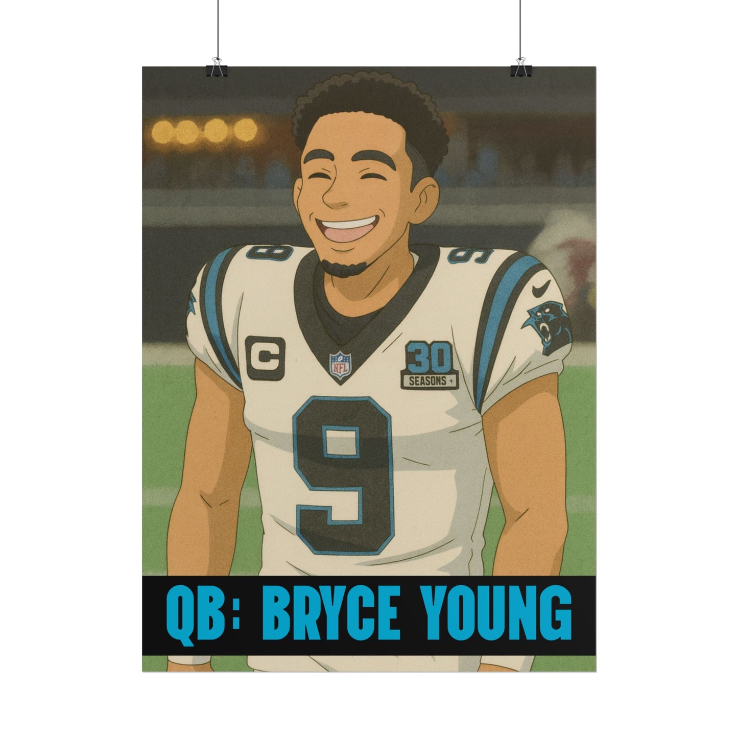 Loco Fits Anime Football 'Bryce Young' Poster