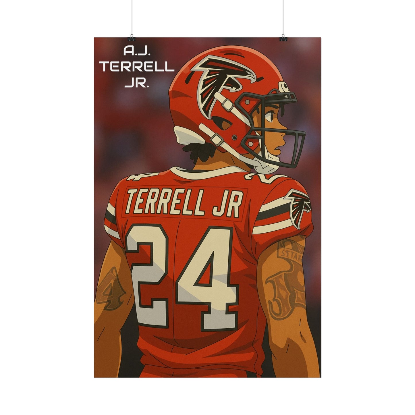 Loco Fits Anime Football 'A.J. Terrell Jr.' Poster