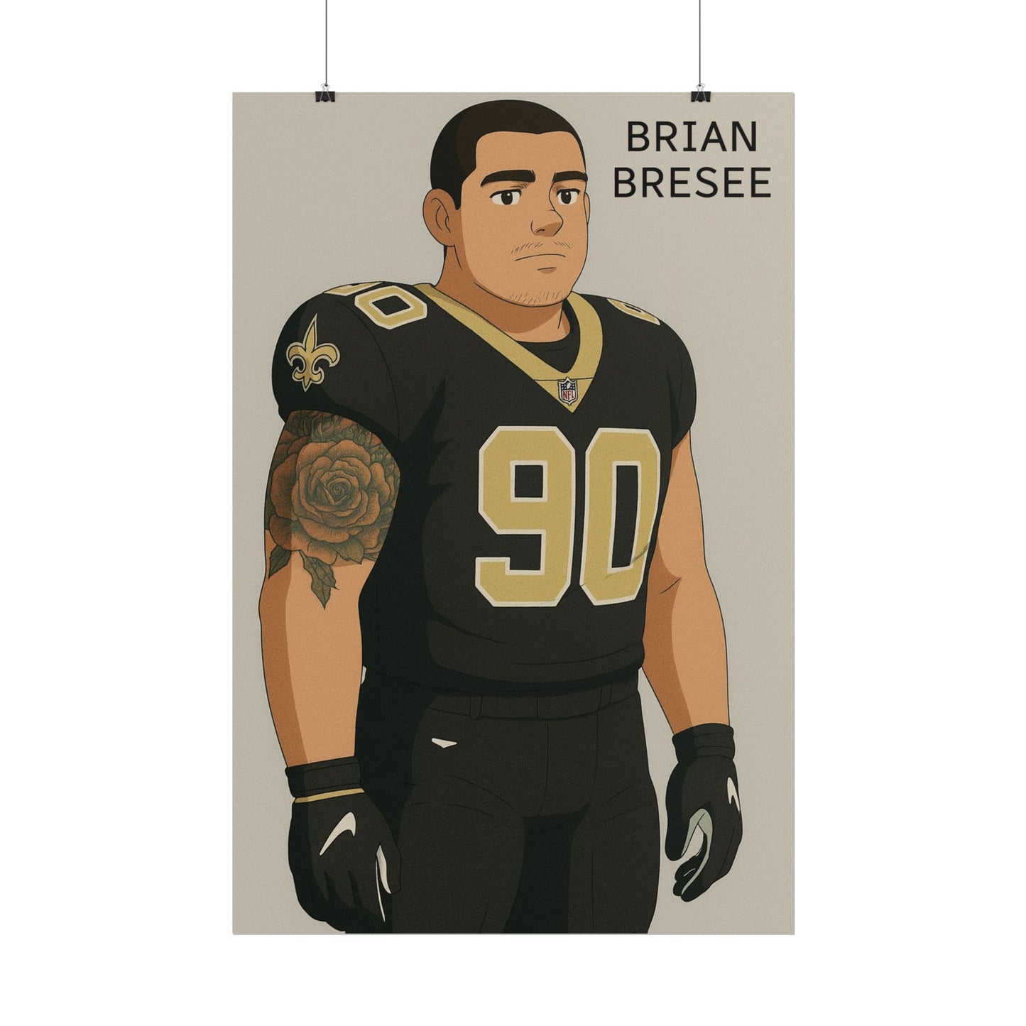 Loco Fits Anime Football 'Brian Bresee' Poster