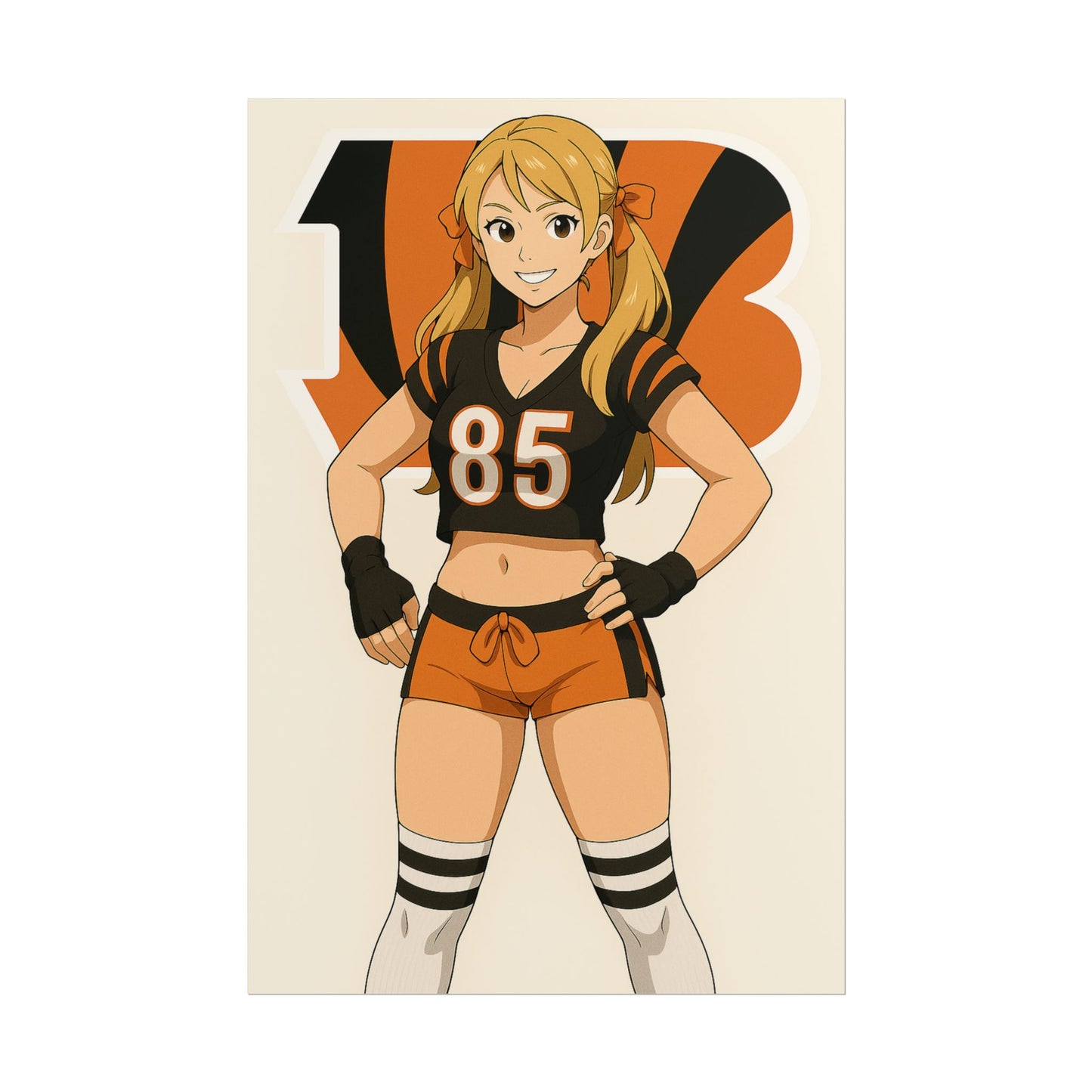 Loco Fits Anime Girls 'Bengals Cheerleader 2' Poster