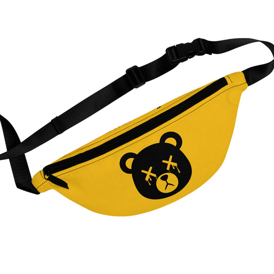 Yellow "Wicked Way" Dead Bear Head Fanny Pack