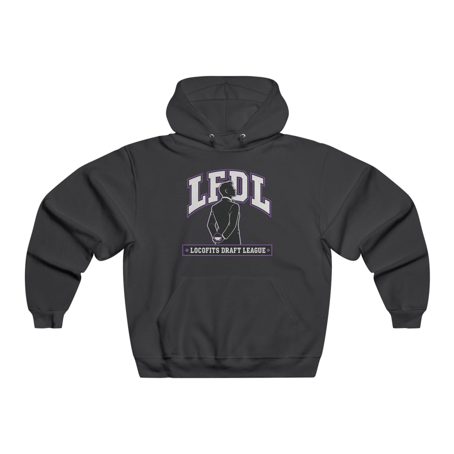 LocoFits Draft League LFDL Portrait Silhouette BAL Men's NUBLEND® Hooded Sweatshirt