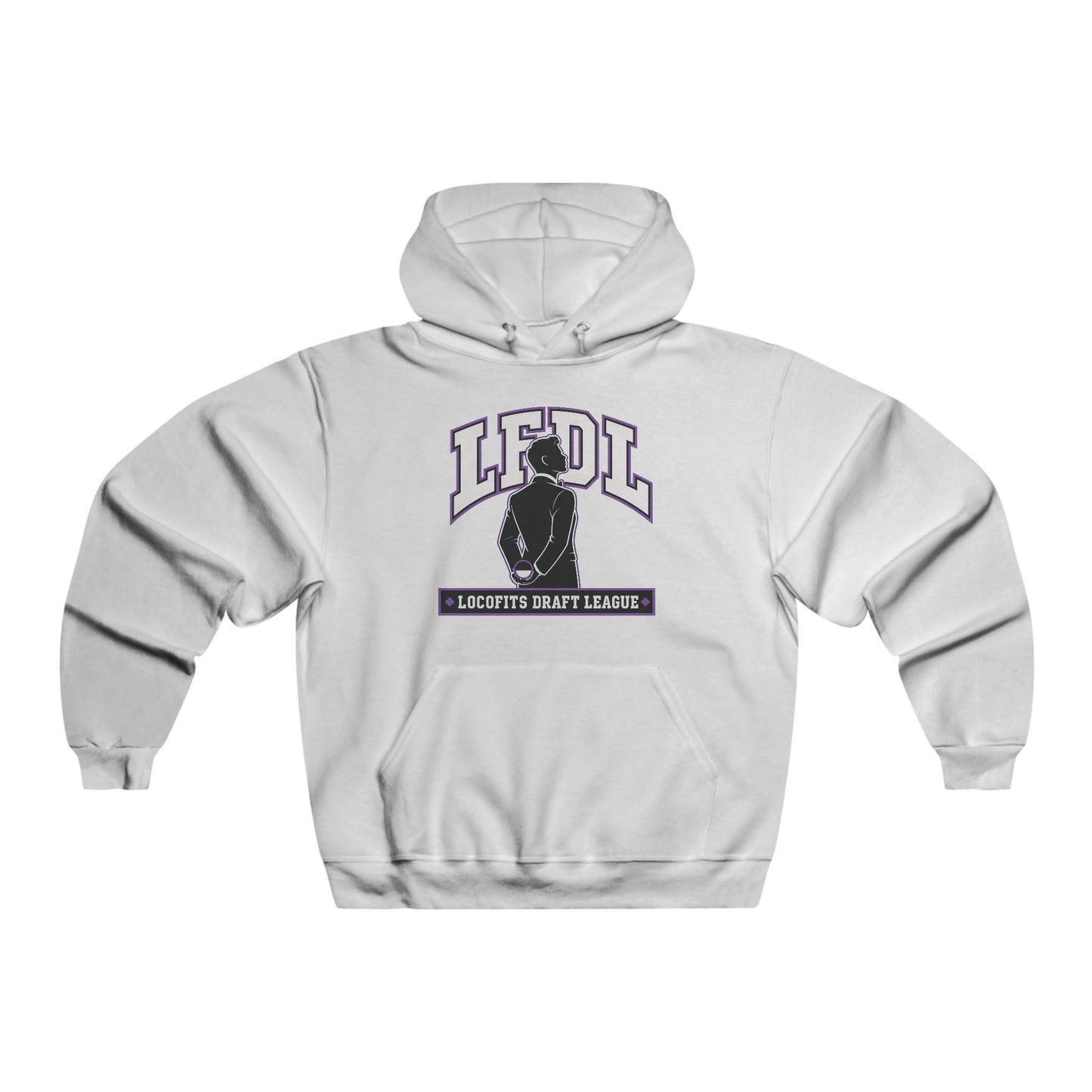 LocoFits Draft League LFDL Portrait Silhouette BAL Men's NUBLEND® Hooded Sweatshirt