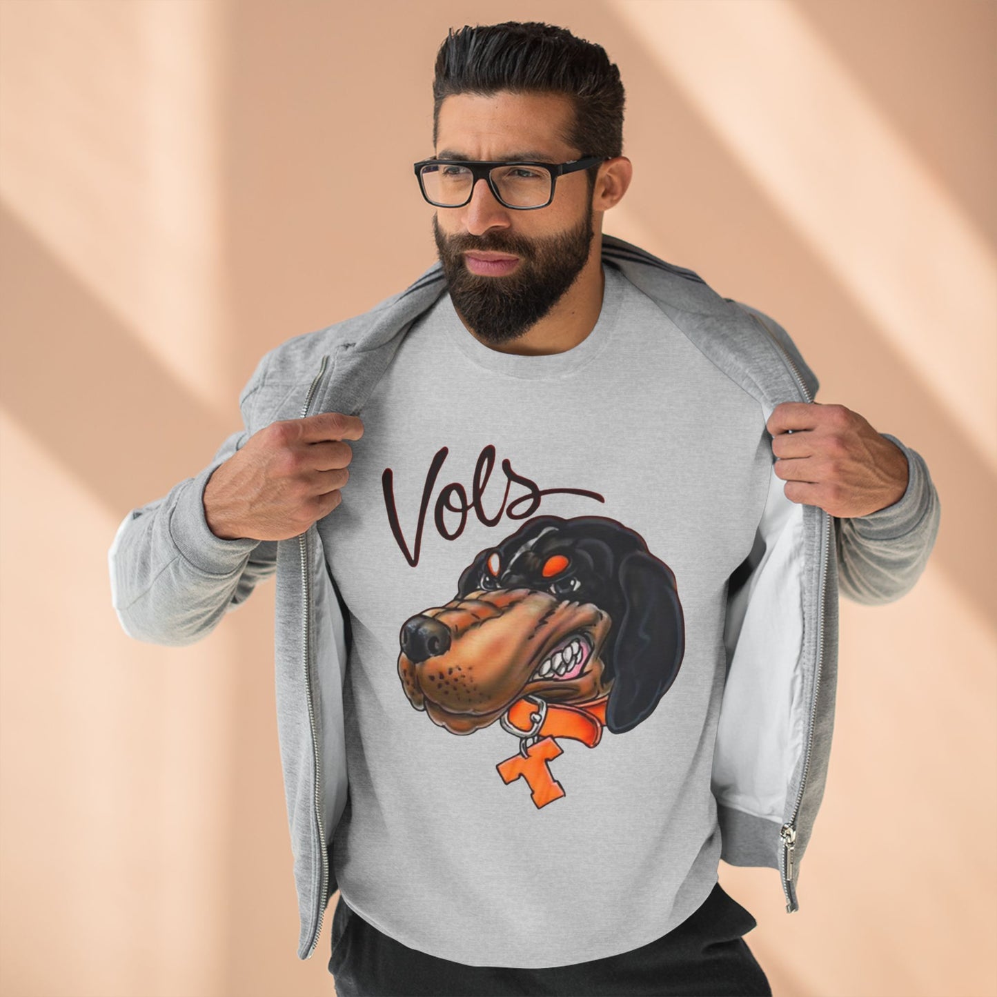'Vols Hound' Cotton Crewneck Sweatshirt