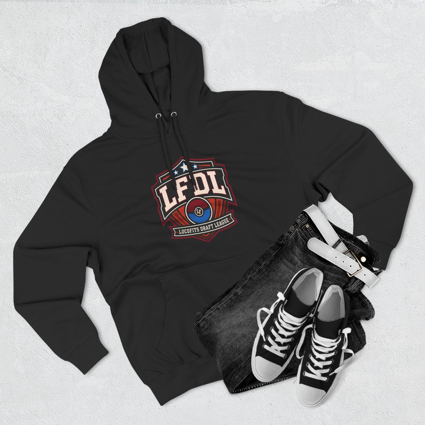 LocoFits Draft League South Carolina Three-Panel Fleece Hoodie