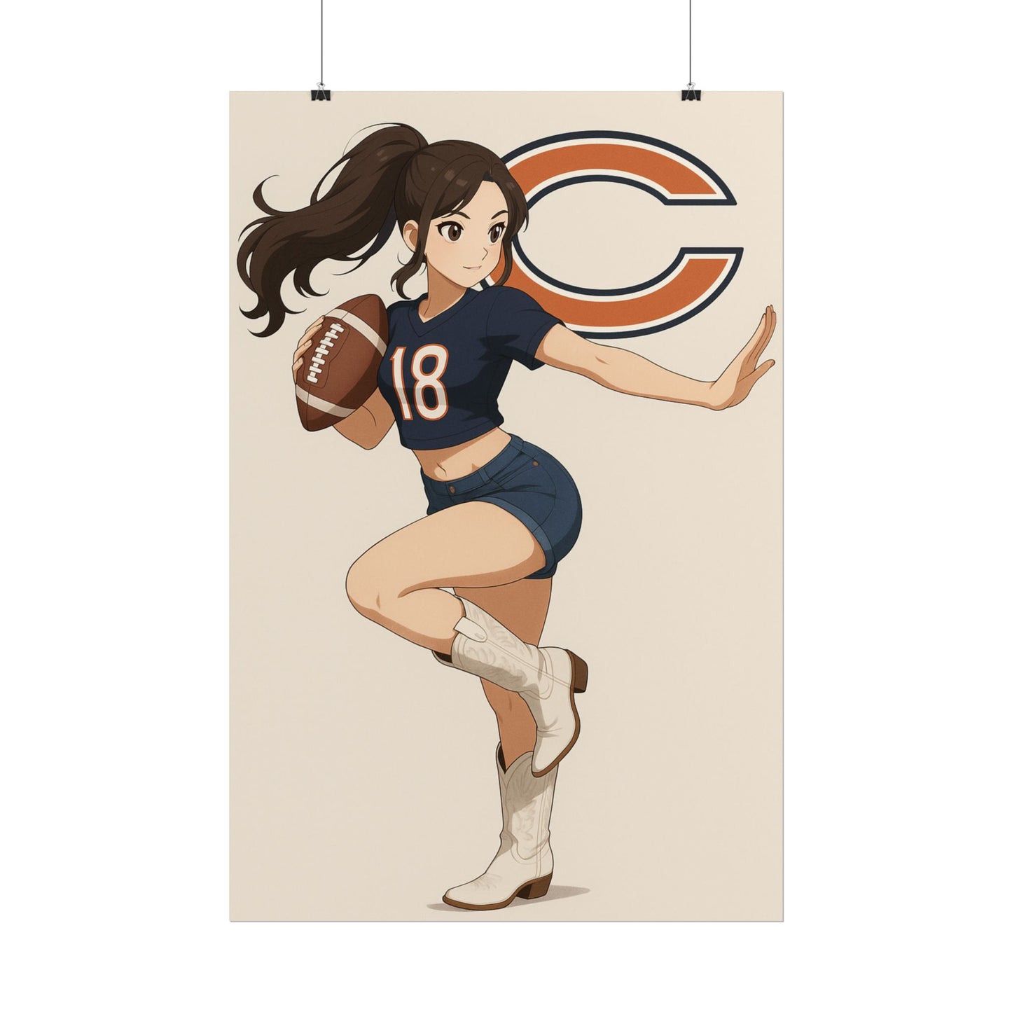 Loco Fits Anime Girls 'Bears Girl 6' Poster