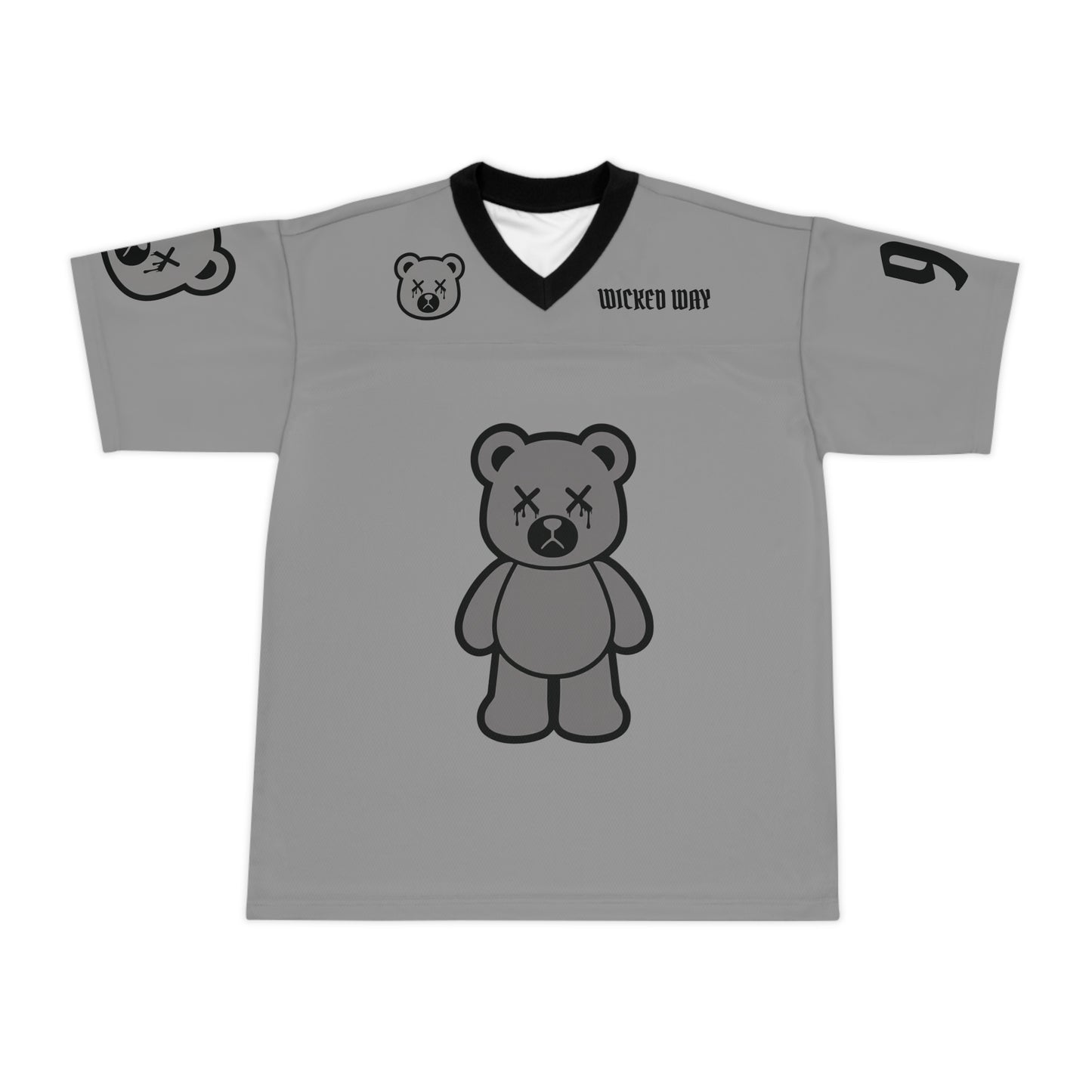 "Wicked Way" #98 Crosby Deady Bears Grey Football Jersey