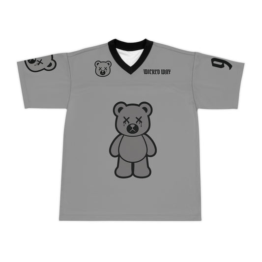"Wicked Way" #98 Crosby Deady Bears Grey Football Jersey