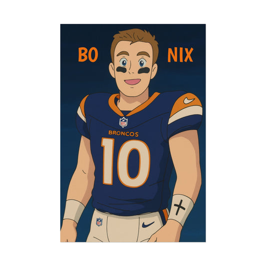 Loco Fits Anime Football 'Bo Nix' Poster
