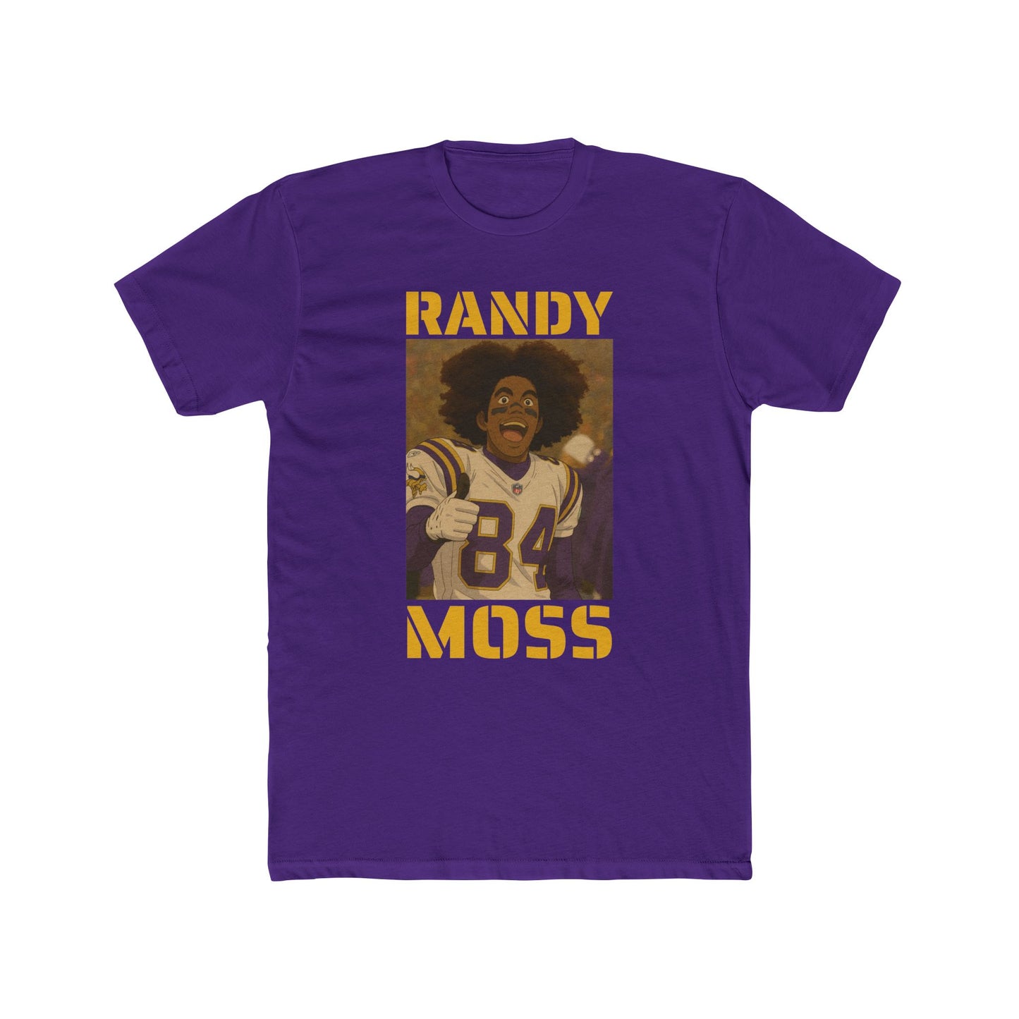 Anime Football 'Randy Moss' Cotton Crew Tee
