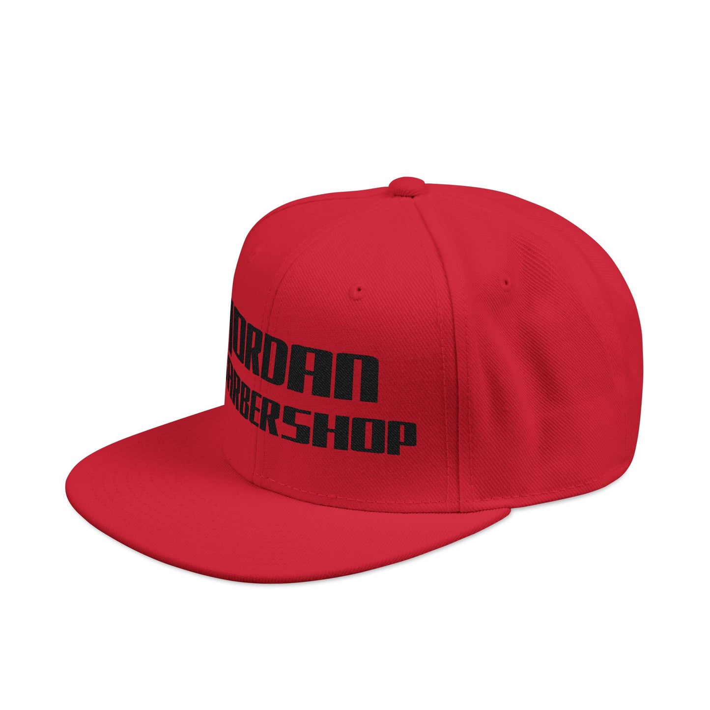 Jordan Barbershop Black Text Snapback