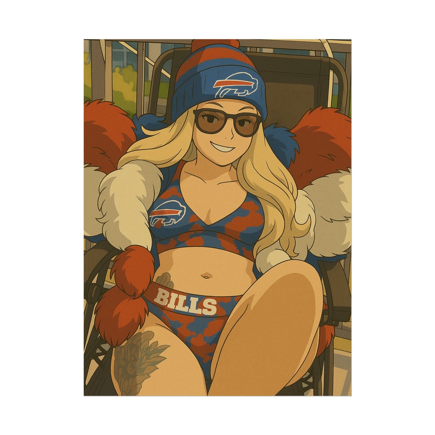 Loco Fits Anime Girls 'Bills Girl Swimsuit 1' Poster