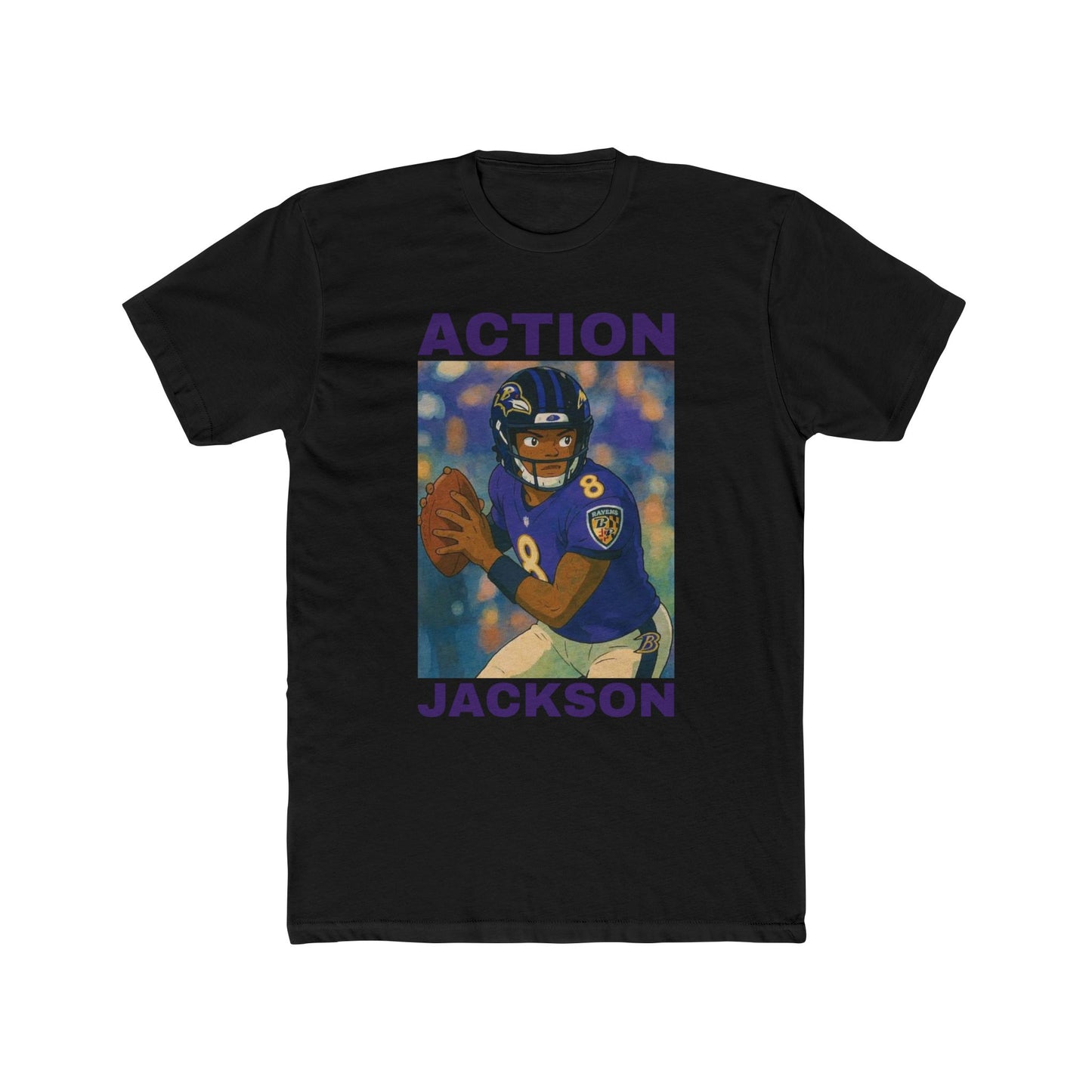 Anime Football 'Action Jackson' Cotton Crew Tee