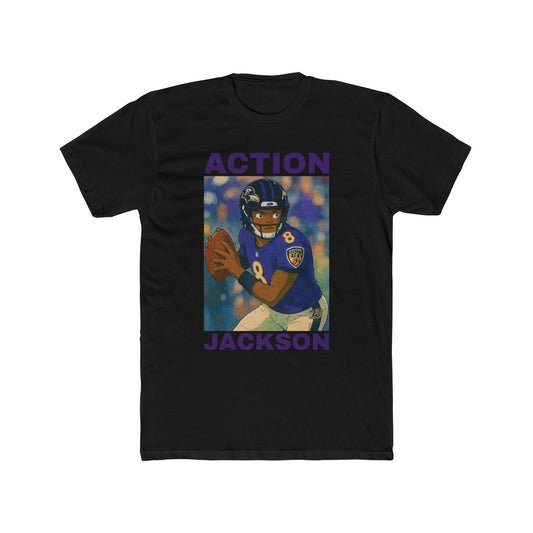 Anime Football 'Action Jackson' Cotton Crew Tee