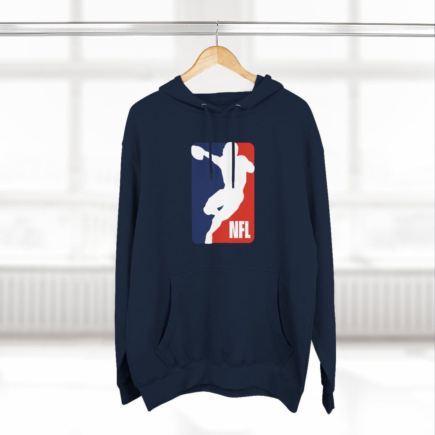 Loco Fits 'NFL Concept Logo' Three-Panel Fleece Hoodie