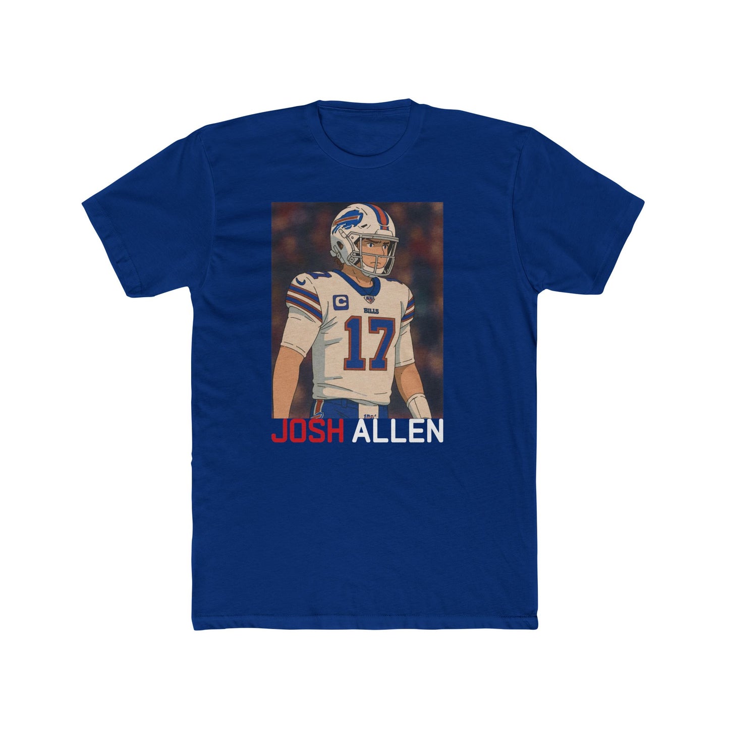 Anime Football 'Josh Allen' Cotton Crew Tee