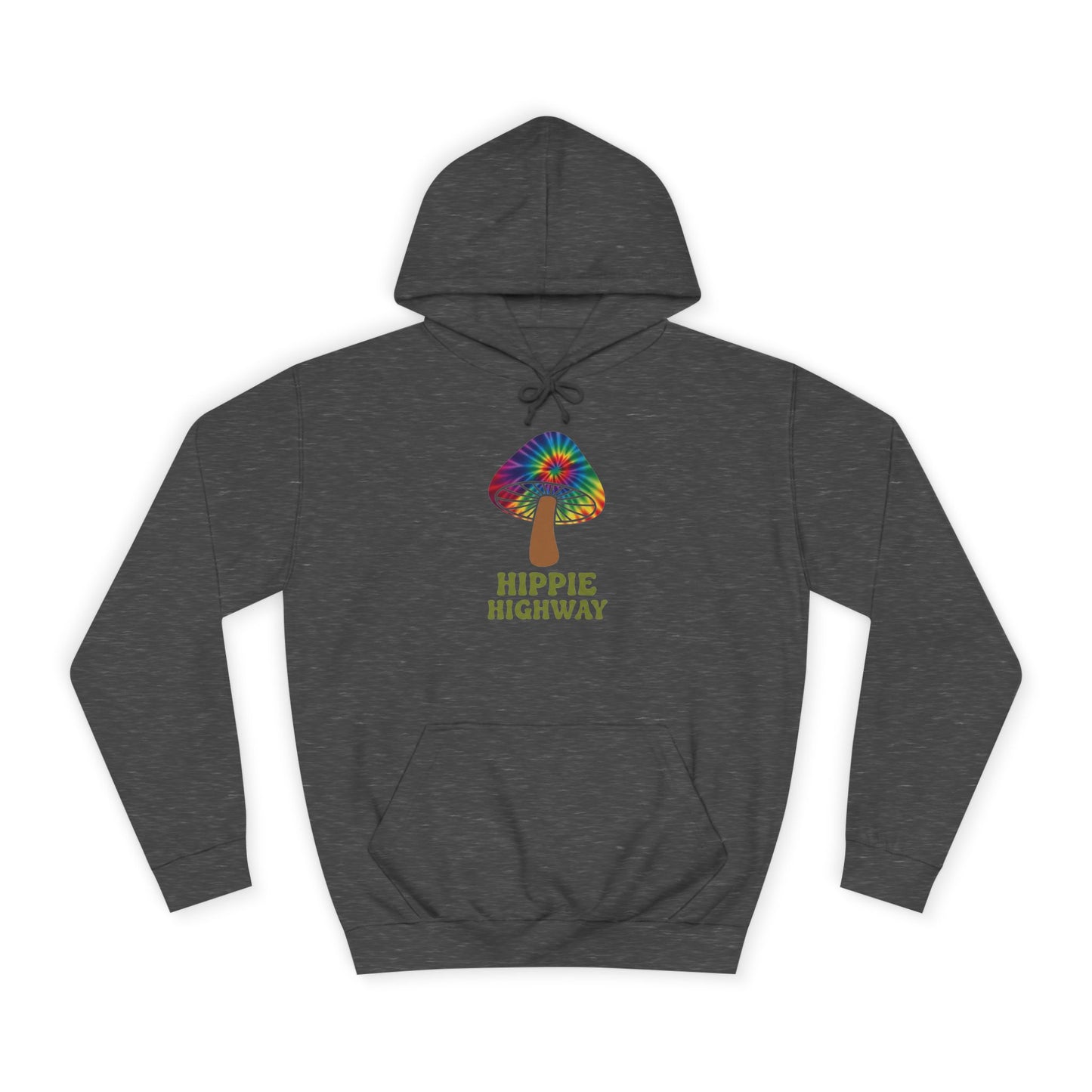 "Hippie Highway" Hippie Mushroom College Hoodie