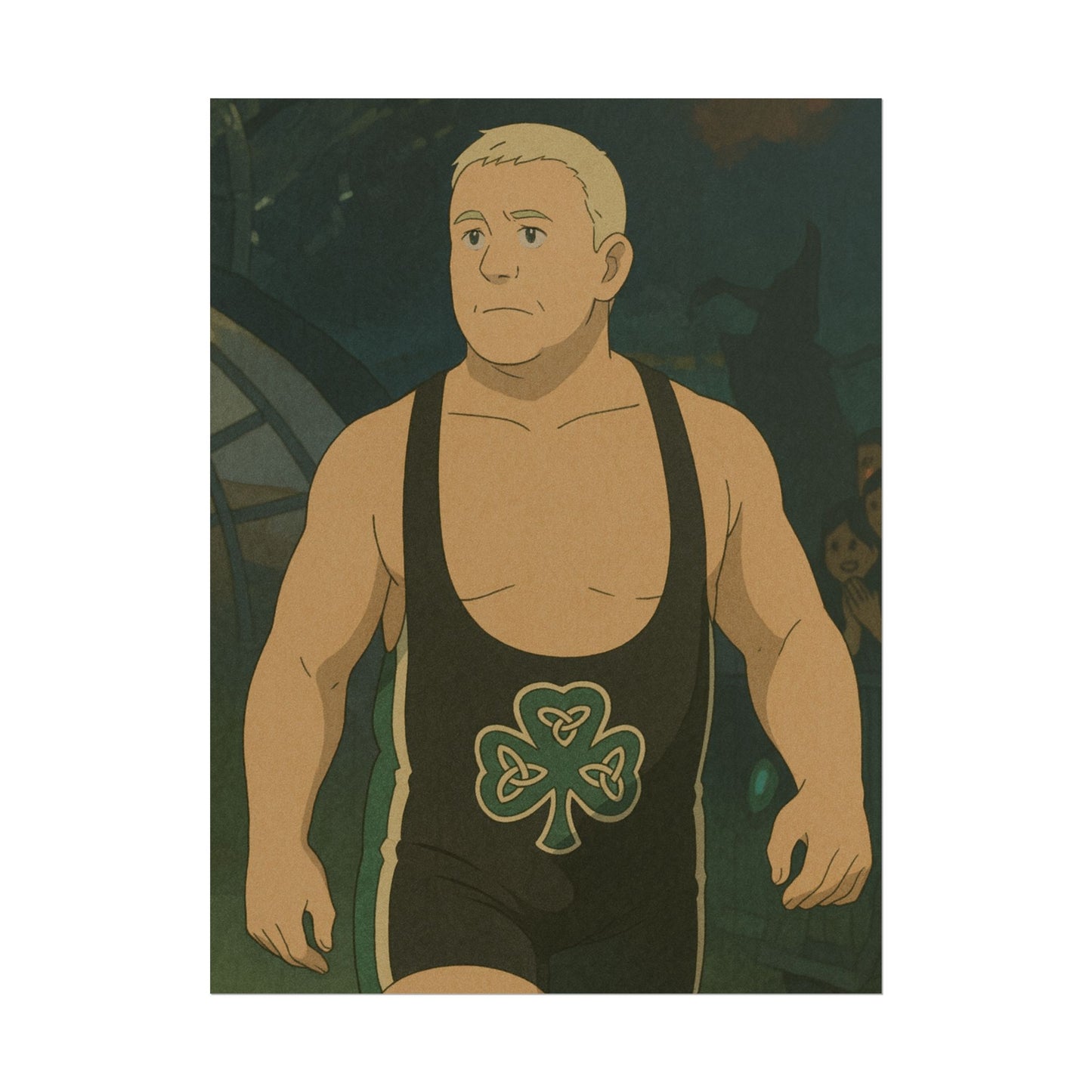 Loco Fits Anime Wrestling 'Luck of the Irish' Poster