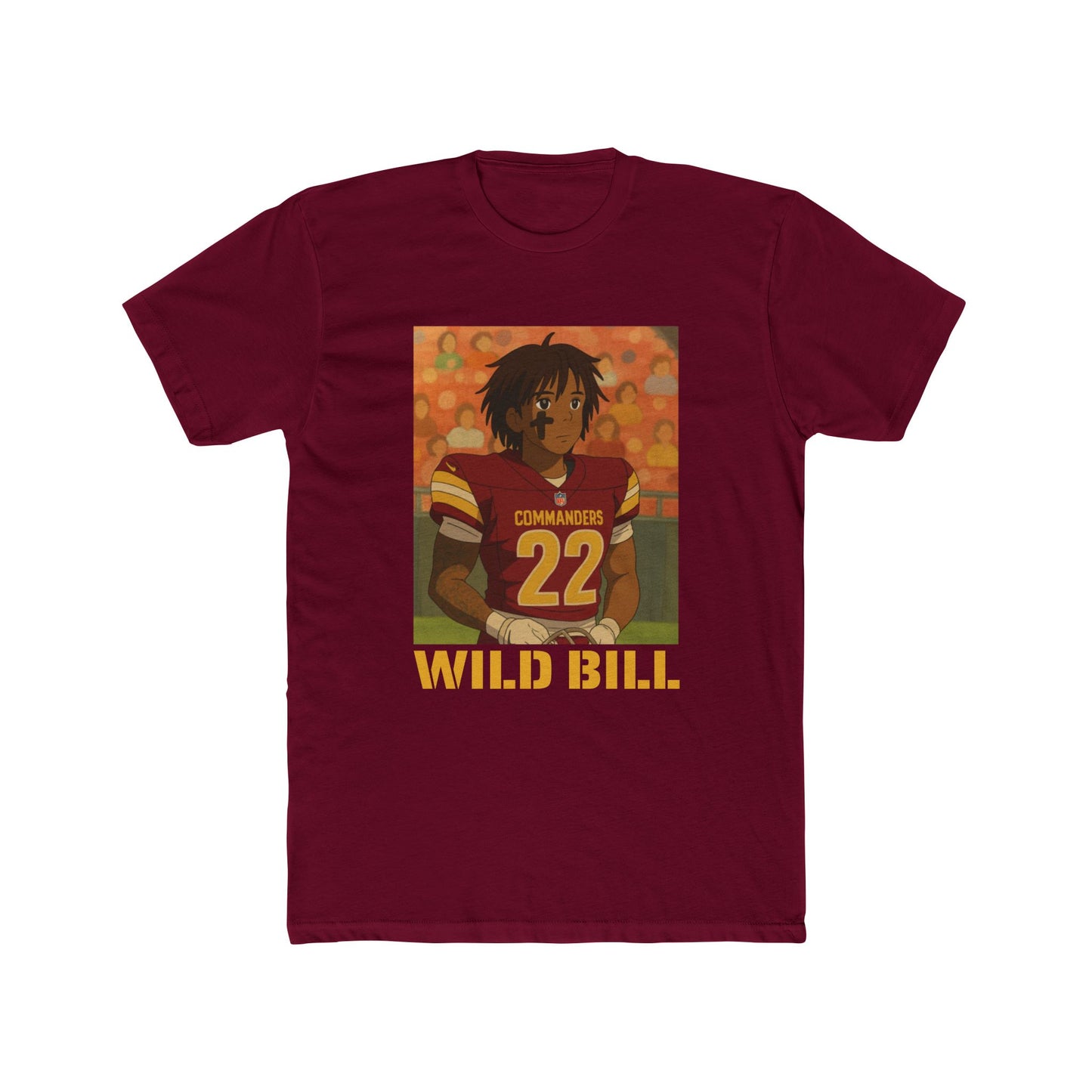 Anime Football 'Wild Bill' Cotton Crew Tee