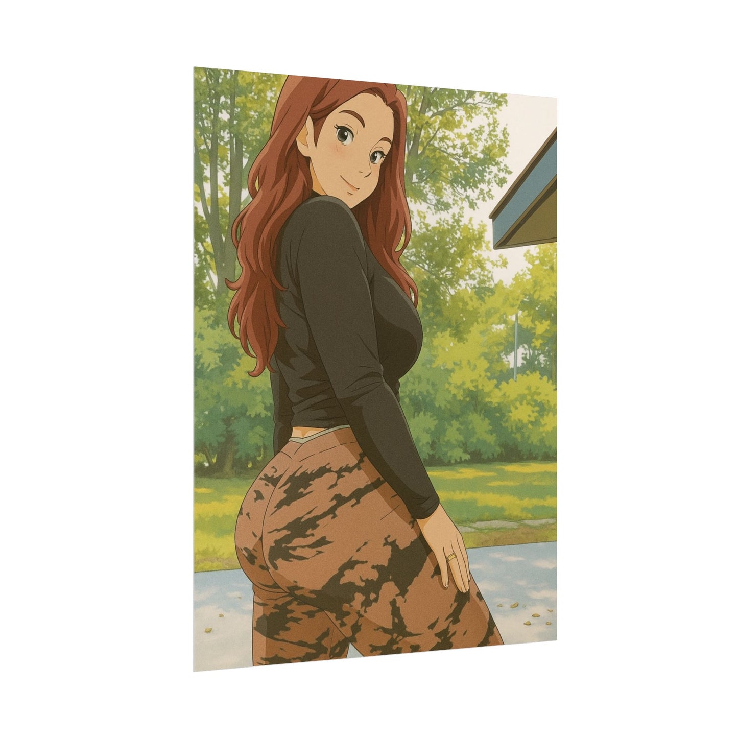 Loco Fits Anime Girls 'Let's Go For A Run' Poster