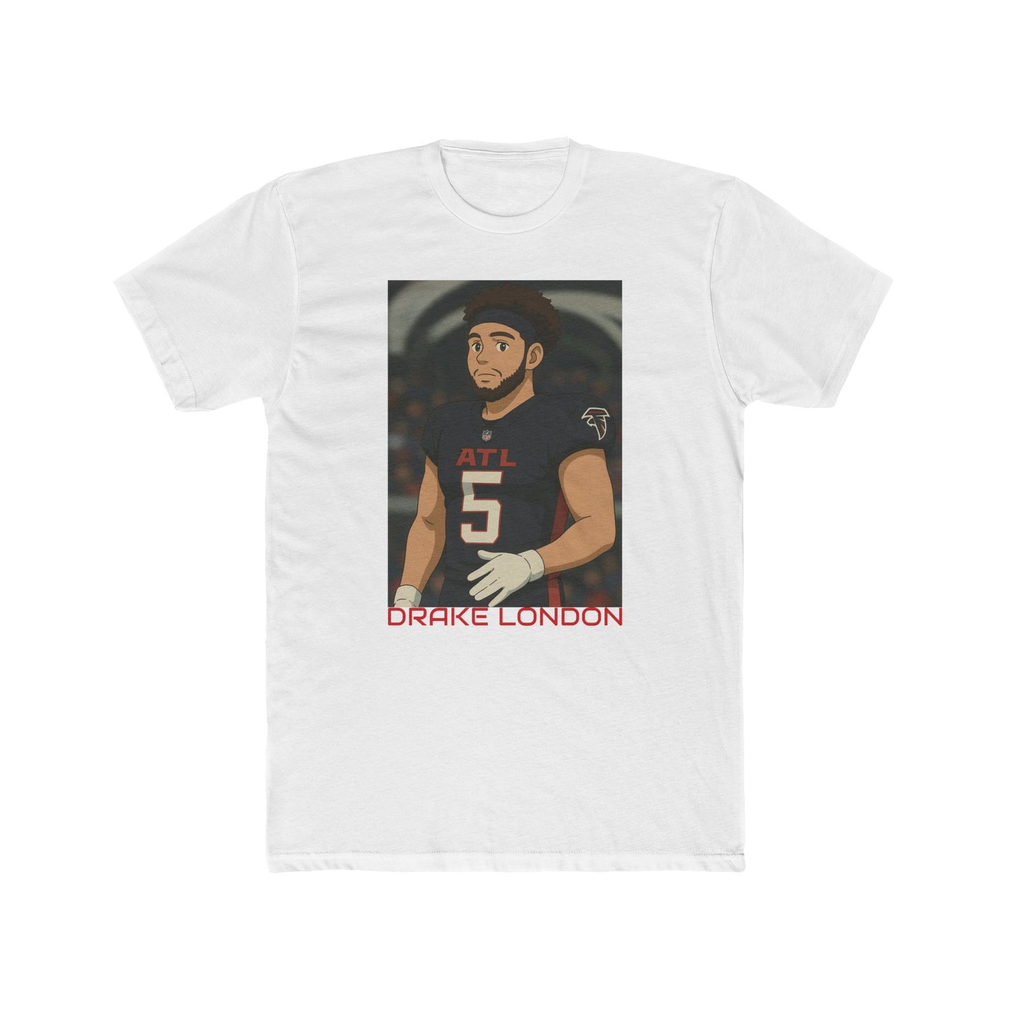 Anime Football 'Drake London' Cotton Crew Tee