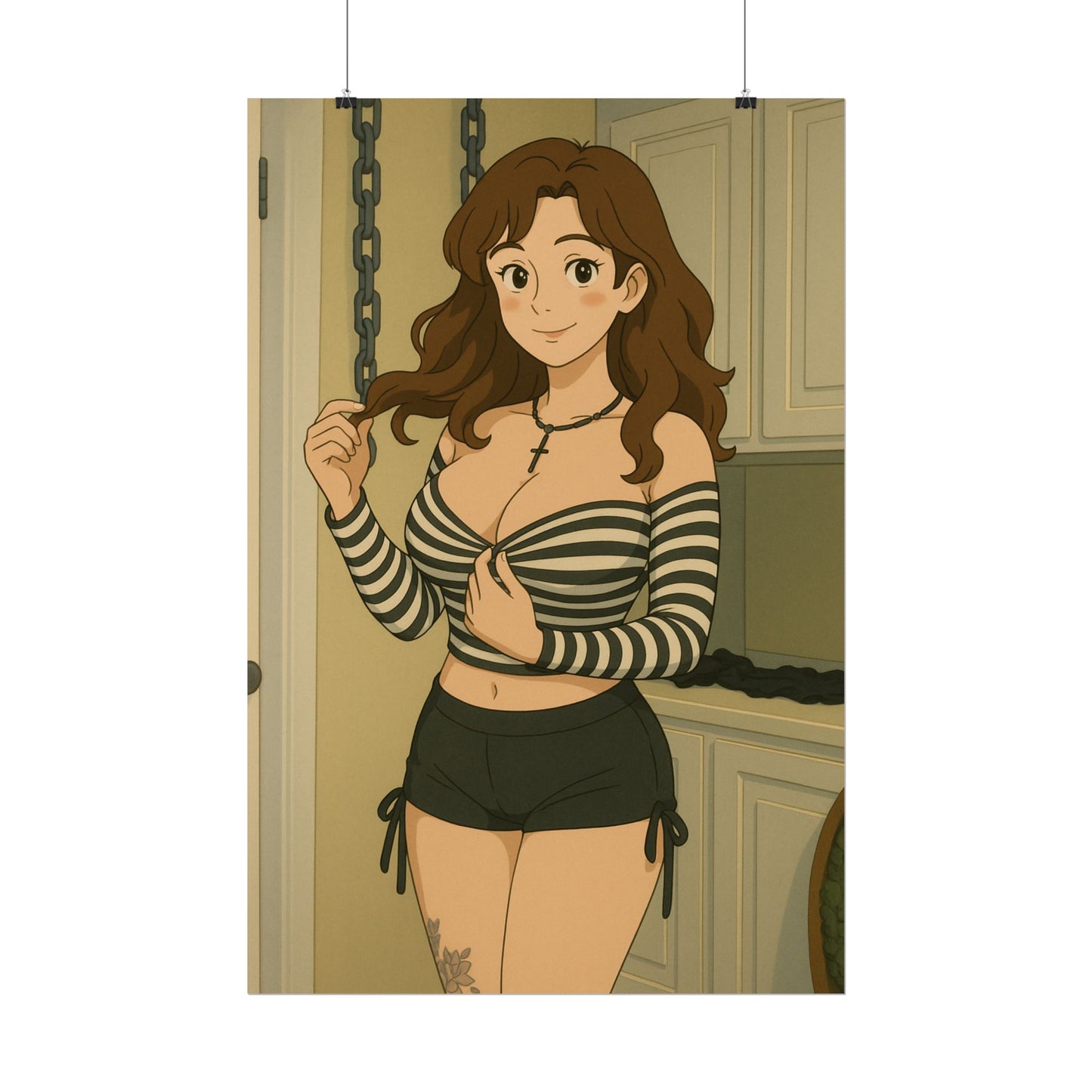 Loco Fits Anime Girls 'Fun Laundry Room' Poster