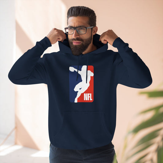 Loco Fits 'NFL Concept Logo' Three-Panel Fleece Hoodie