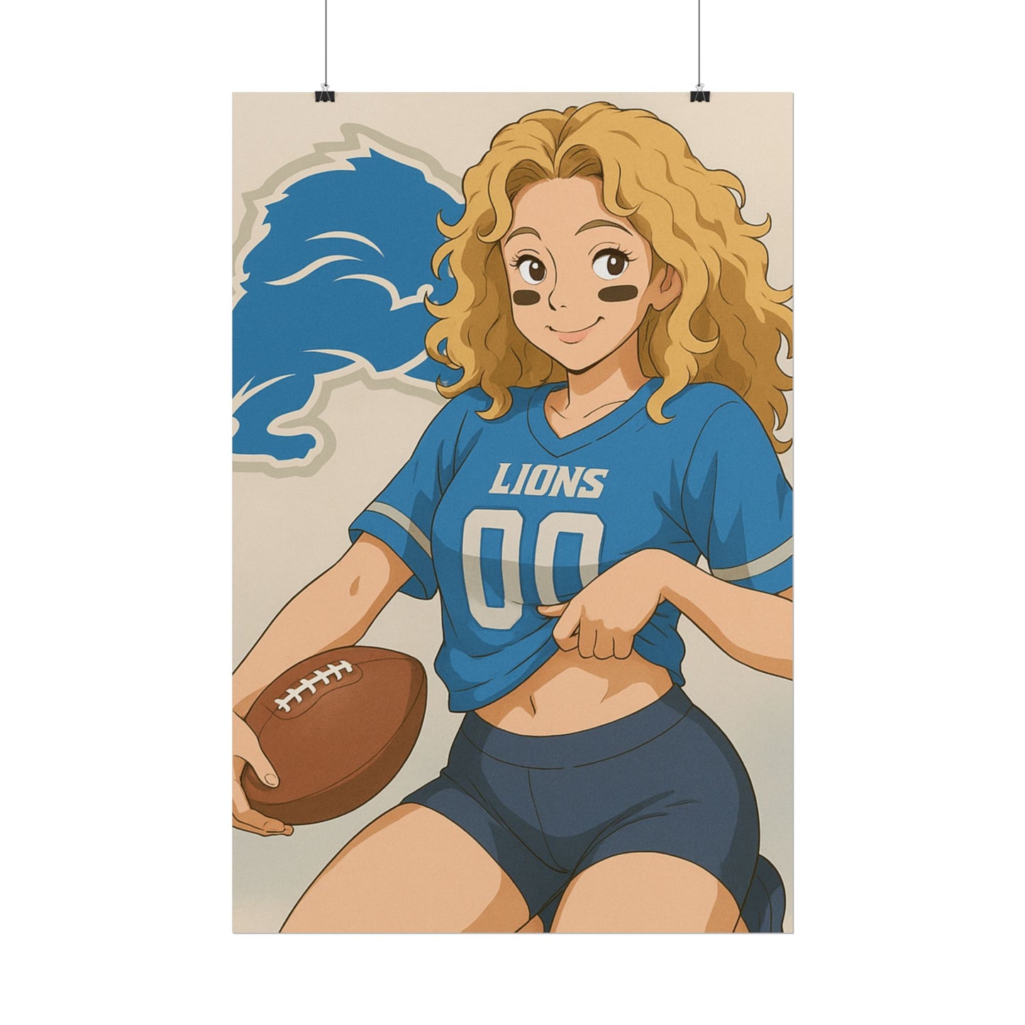 Loco Fits Anime Girls 'Lions Girl 2' Poster