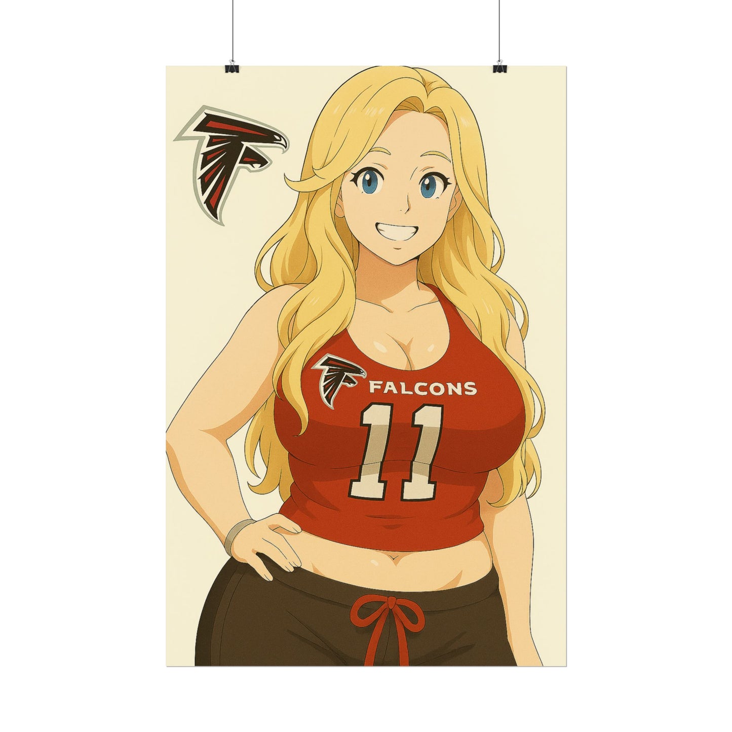 Loco Fits Anime Girls 'Falcons Girl 2' Poster