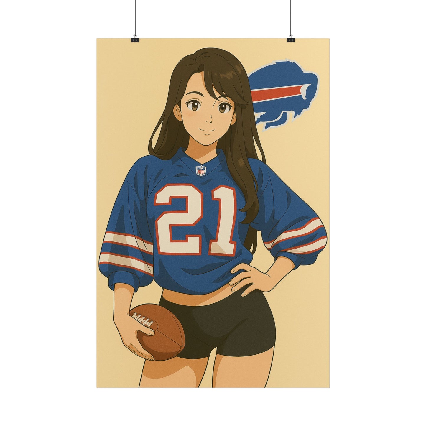 Loco Fits Anime Girls 'Bills Girl 1' Poster