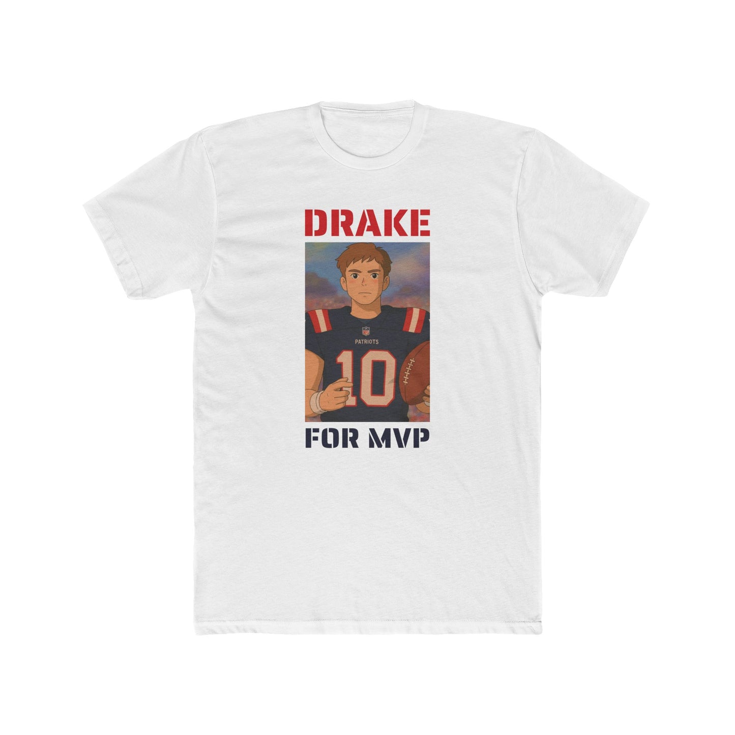 Anime Football 'Drake For MVP' Cotton Crew Tee