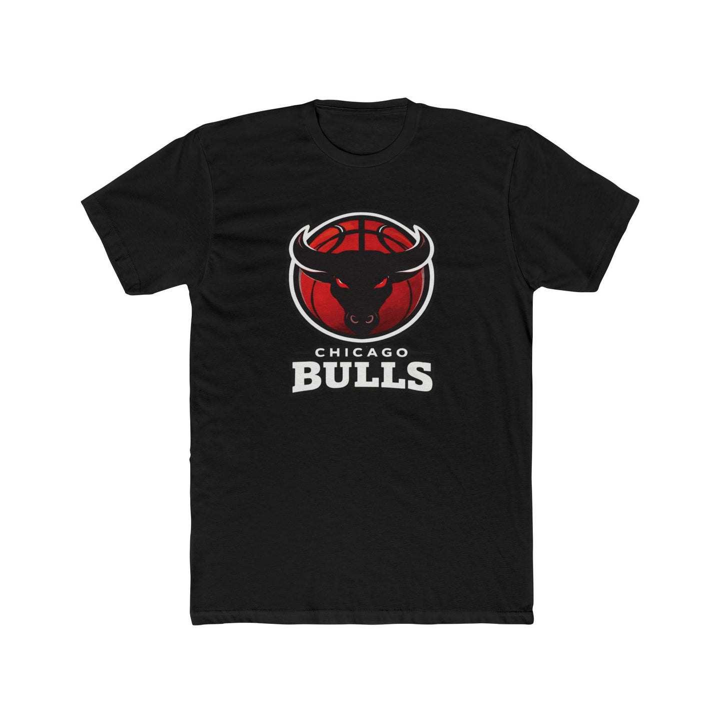 Loco Fits New "NBA Chicago Bulls Basketball Concept Logo" Cotton Crew Tee