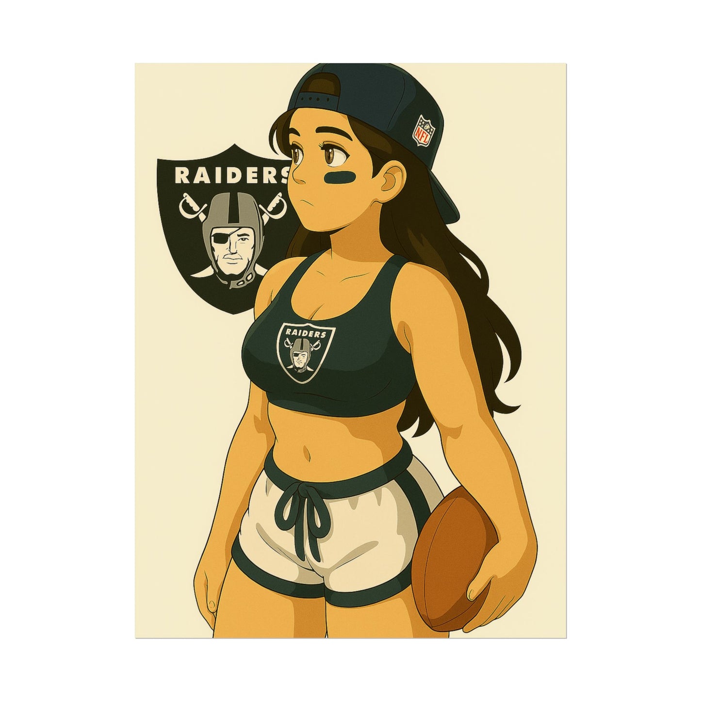 Loco Fits Anime Girls 'Raiders Girl 1' Poster