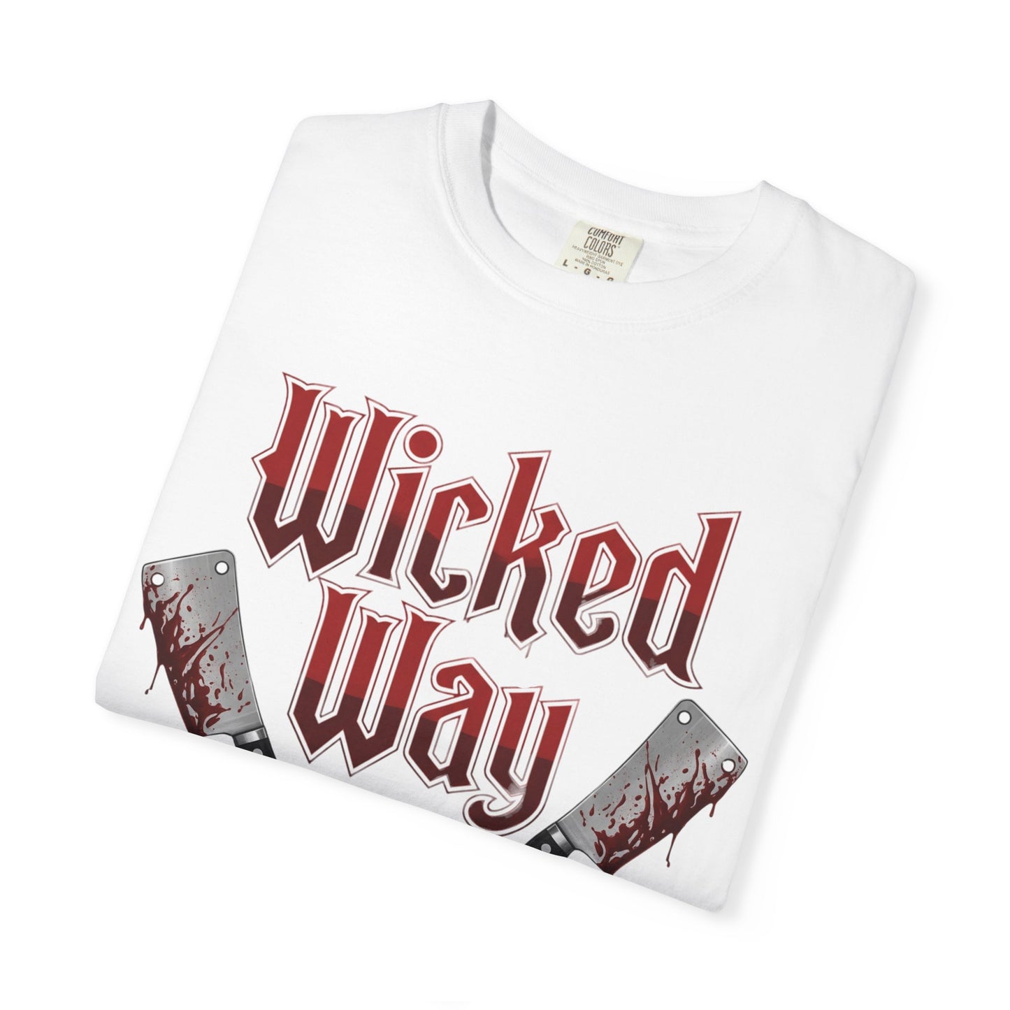 "Wicked Way" Double Butcher Knives Alt. Version Graphic T-Shirt